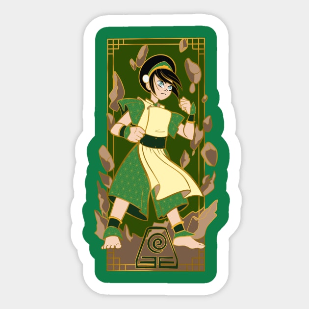 Toph Beifong Sticker by SophieScruggs
